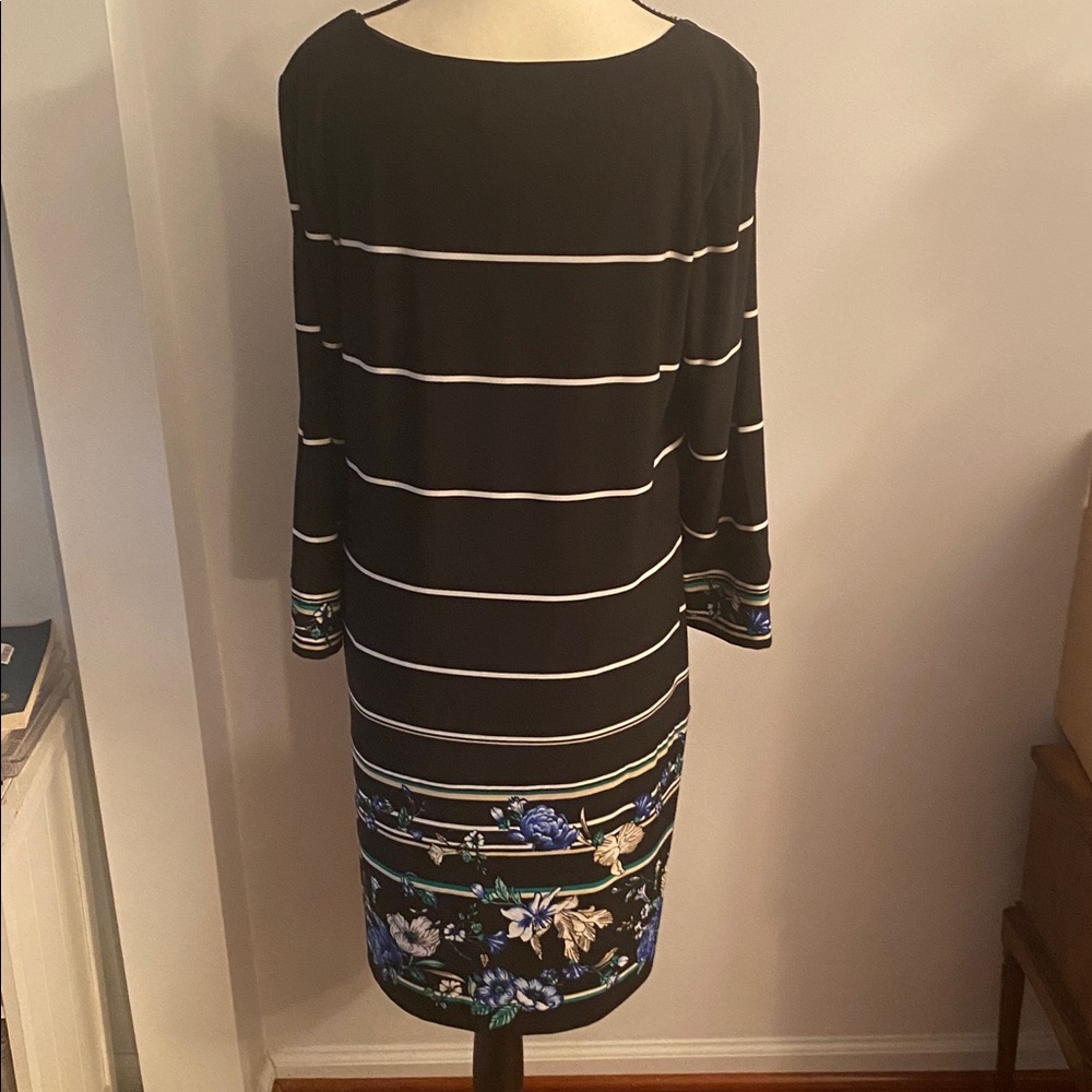 White House black market size large dress 3/4 length sleeves - Picture 4 of 7
